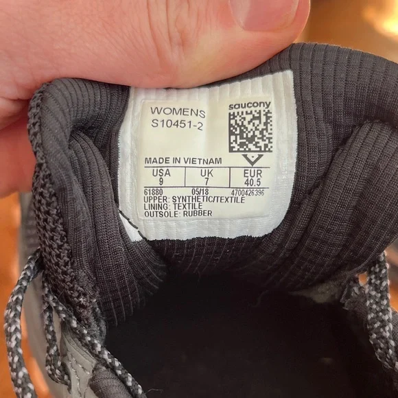 Saucony Excursion Trail Running Women’s Black and Peachy Pink Athletic Shoes - Picture 13 of 13